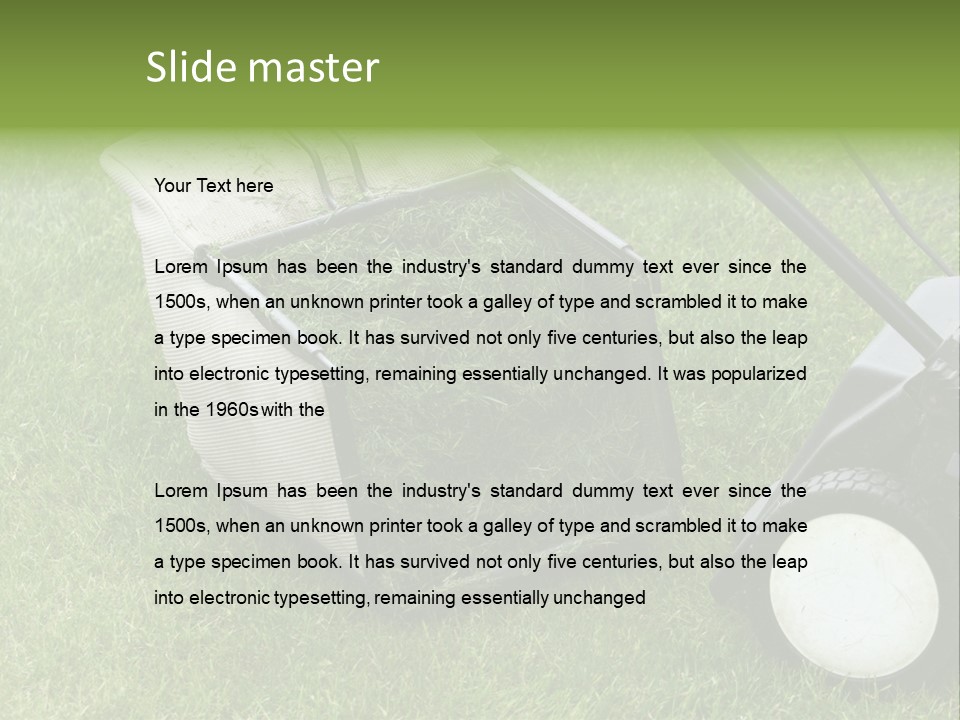 Luxury Kitchen With A Modern Granite Island. PowerPoint Template