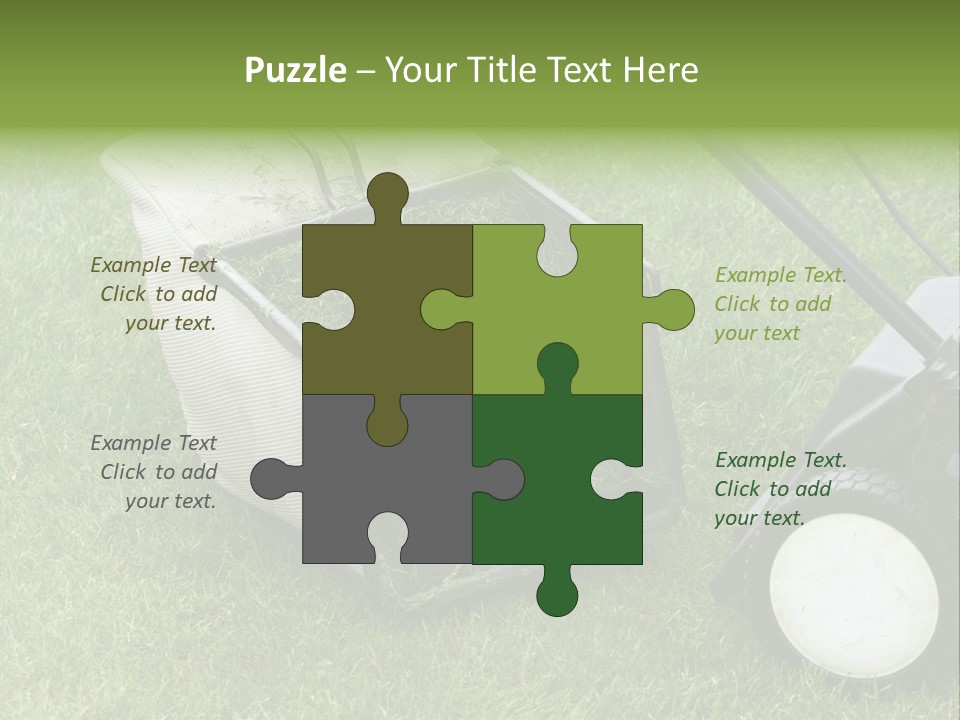 Luxury Kitchen With A Modern Granite Island. PowerPoint Template