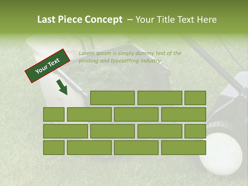 Luxury Kitchen With A Modern Granite Island. PowerPoint Template