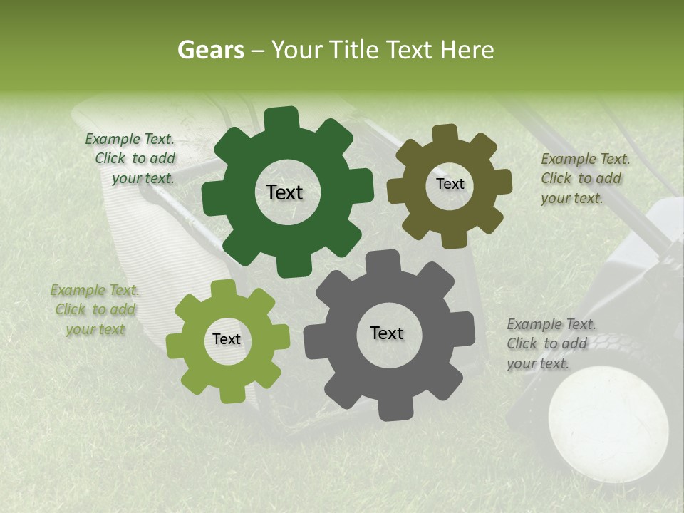 Luxury Kitchen With A Modern Granite Island. PowerPoint Template