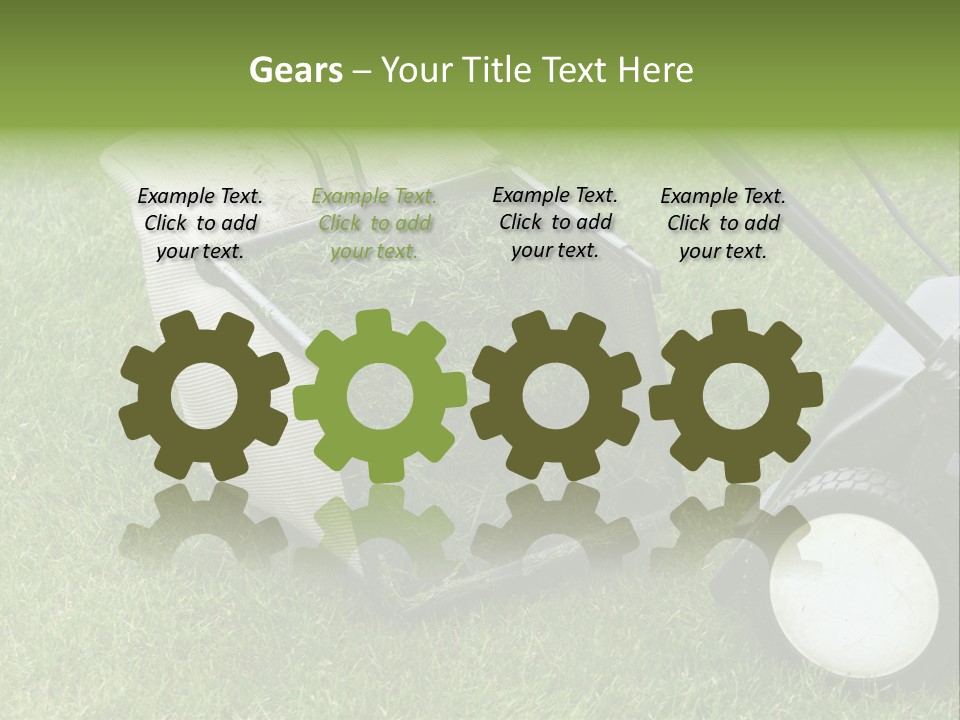 Luxury Kitchen With A Modern Granite Island. PowerPoint Template