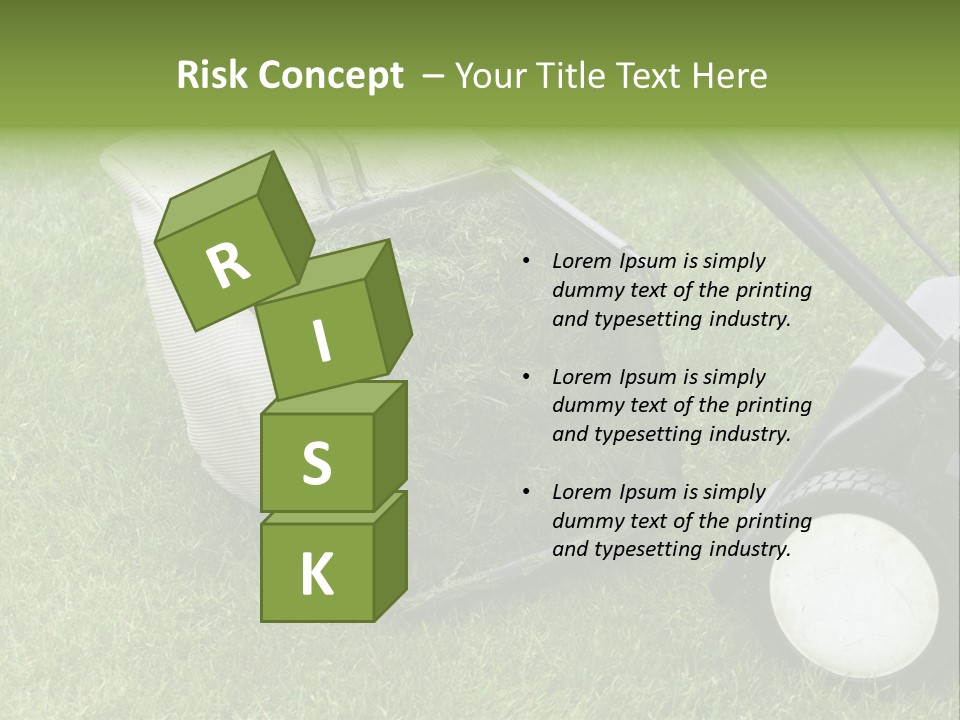 Luxury Kitchen With A Modern Granite Island. PowerPoint Template