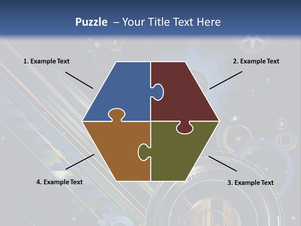 Lots Of Gears, Wheels, Targets, Bubbles, And Other Round Shapes With Linear Elements Against A Black Background Stock Vector Illustration: PowerPoint Template