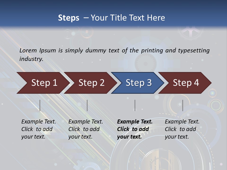 Lots Of Gears, Wheels, Targets, Bubbles, And Other Round Shapes With Linear Elements Against A Black Background Stock Vector Illustration: PowerPoint Template