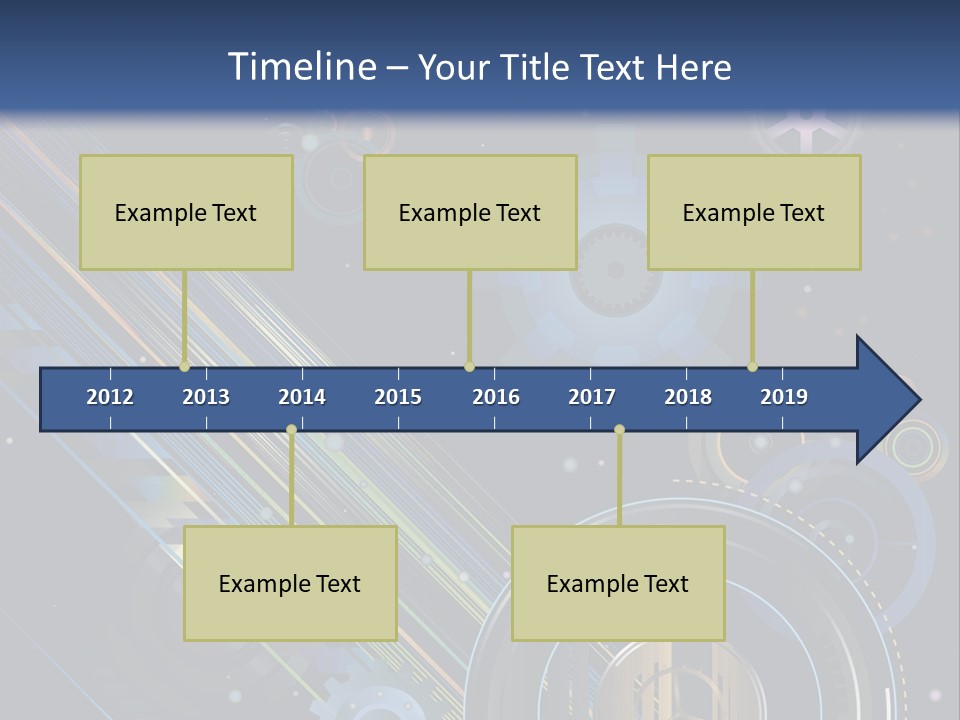 Lots Of Gears, Wheels, Targets, Bubbles, And Other Round Shapes With Linear Elements Against A Black Background Stock Vector Illustration: PowerPoint Template
