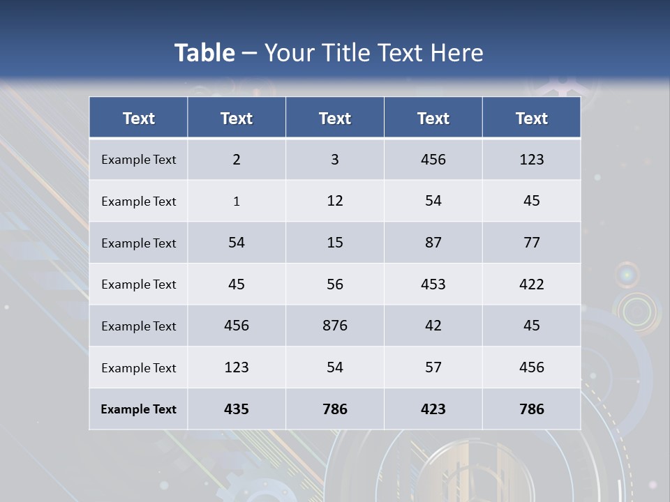 Lots Of Gears, Wheels, Targets, Bubbles, And Other Round Shapes With Linear Elements Against A Black Background Stock Vector Illustration: PowerPoint Template