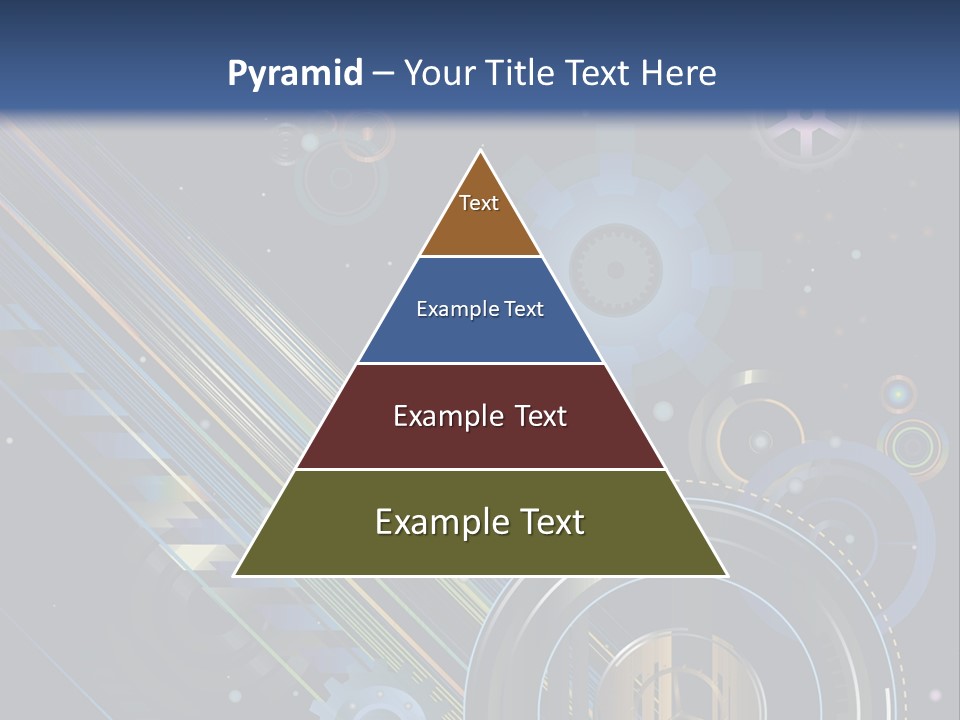 Lots Of Gears, Wheels, Targets, Bubbles, And Other Round Shapes With Linear Elements Against A Black Background Stock Vector Illustration: PowerPoint Template