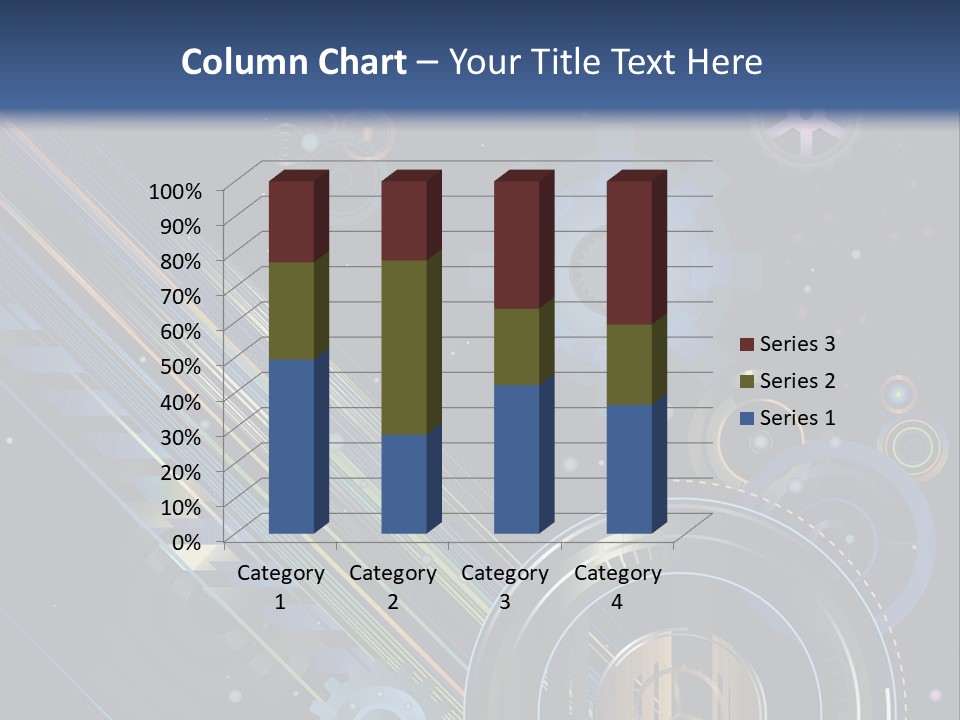 Lots Of Gears, Wheels, Targets, Bubbles, And Other Round Shapes With Linear Elements Against A Black Background Stock Vector Illustration: PowerPoint Template