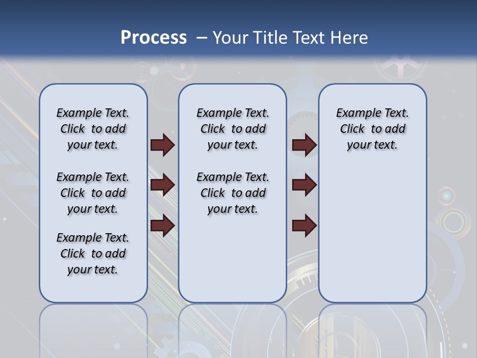 Lots Of Gears, Wheels, Targets, Bubbles, And Other Round Shapes With Linear Elements Against A Black Background Stock Vector Illustration: PowerPoint Template