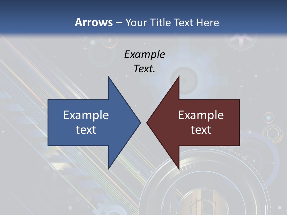 Lots Of Gears, Wheels, Targets, Bubbles, And Other Round Shapes With Linear Elements Against A Black Background Stock Vector Illustration: PowerPoint Template