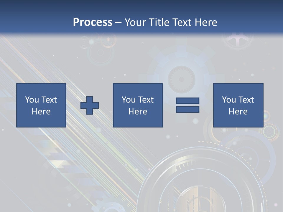 Lots Of Gears, Wheels, Targets, Bubbles, And Other Round Shapes With Linear Elements Against A Black Background Stock Vector Illustration: PowerPoint Template