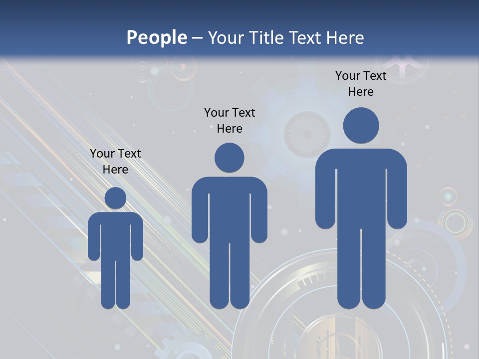 Lots Of Gears, Wheels, Targets, Bubbles, And Other Round Shapes With Linear Elements Against A Black Background Stock Vector Illustration: PowerPoint Template