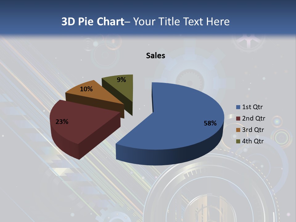 Lots Of Gears, Wheels, Targets, Bubbles, And Other Round Shapes With Linear Elements Against A Black Background Stock Vector Illustration: PowerPoint Template