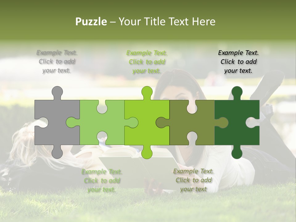 Flower In Water. Creanive Bubbles. White Background PowerPoint Template