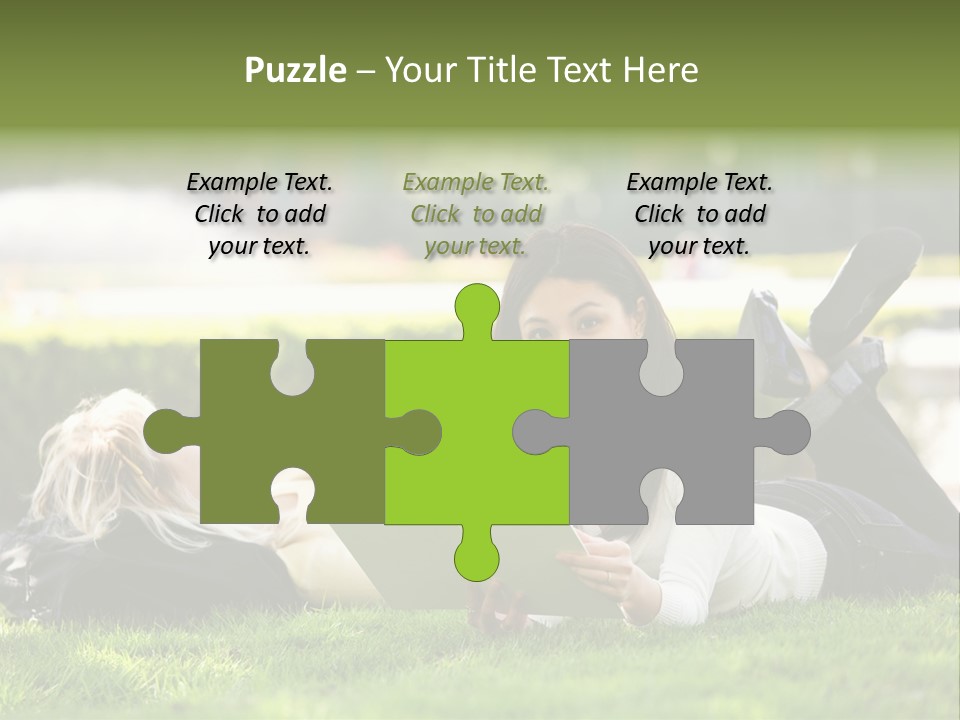 Flower In Water. Creanive Bubbles. White Background PowerPoint Template