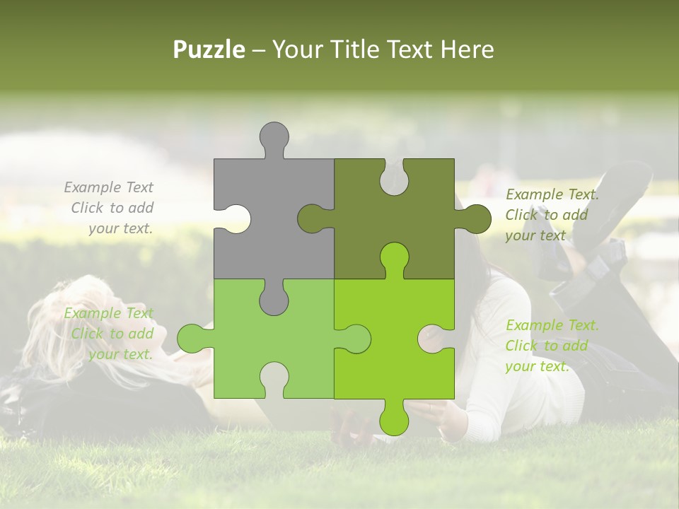 Flower In Water. Creanive Bubbles. White Background PowerPoint Template