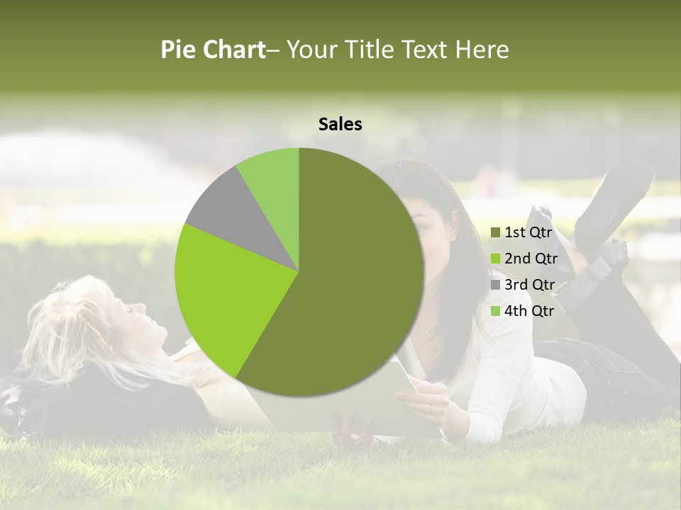 Flower In Water. Creanive Bubbles. White Background PowerPoint Template