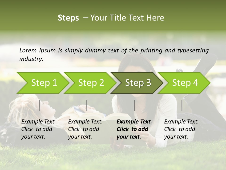 Flower In Water. Creanive Bubbles. White Background PowerPoint Template