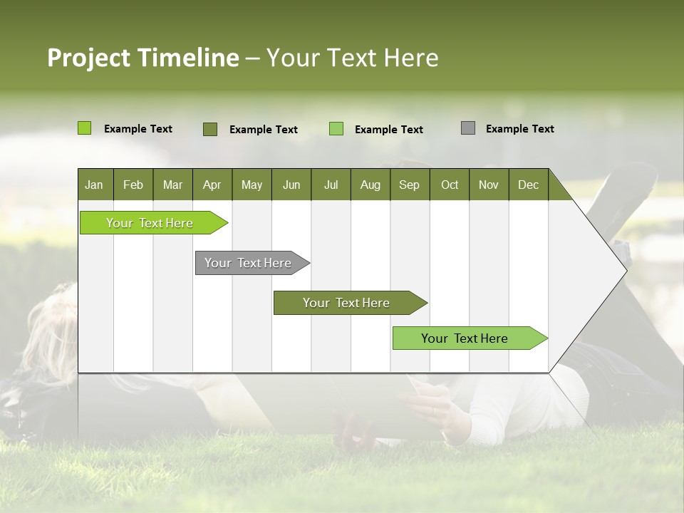 Flower In Water. Creanive Bubbles. White Background PowerPoint Template