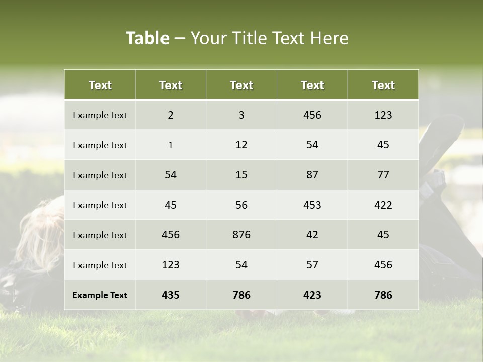 Flower In Water. Creanive Bubbles. White Background PowerPoint Template