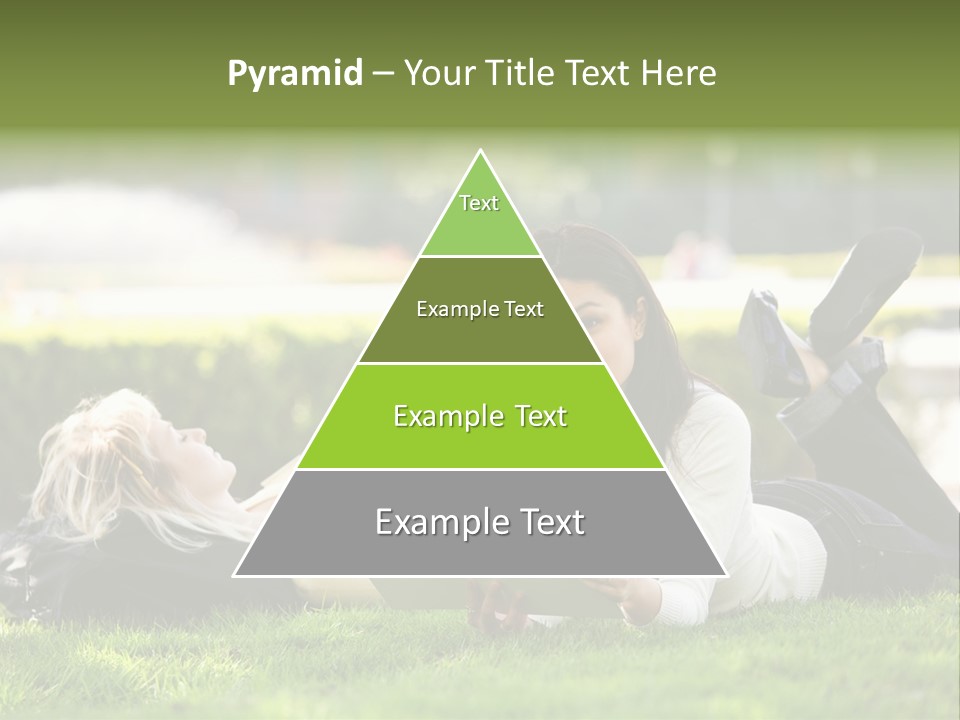 Flower In Water. Creanive Bubbles. White Background PowerPoint Template