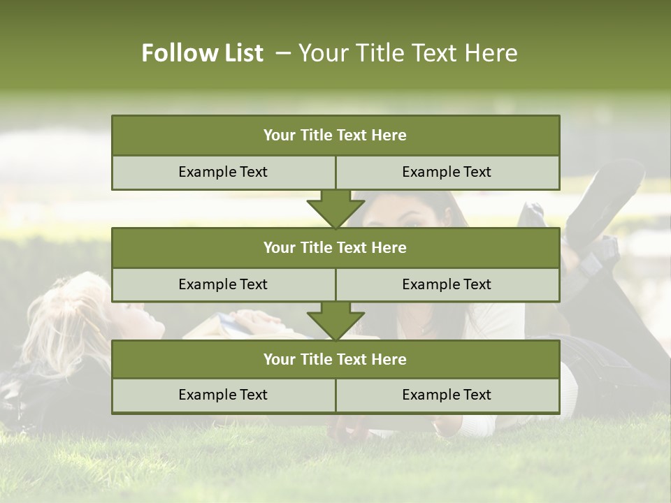 Flower In Water. Creanive Bubbles. White Background PowerPoint Template