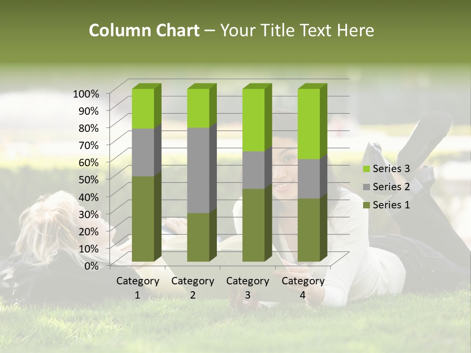 Flower In Water. Creanive Bubbles. White Background PowerPoint Template