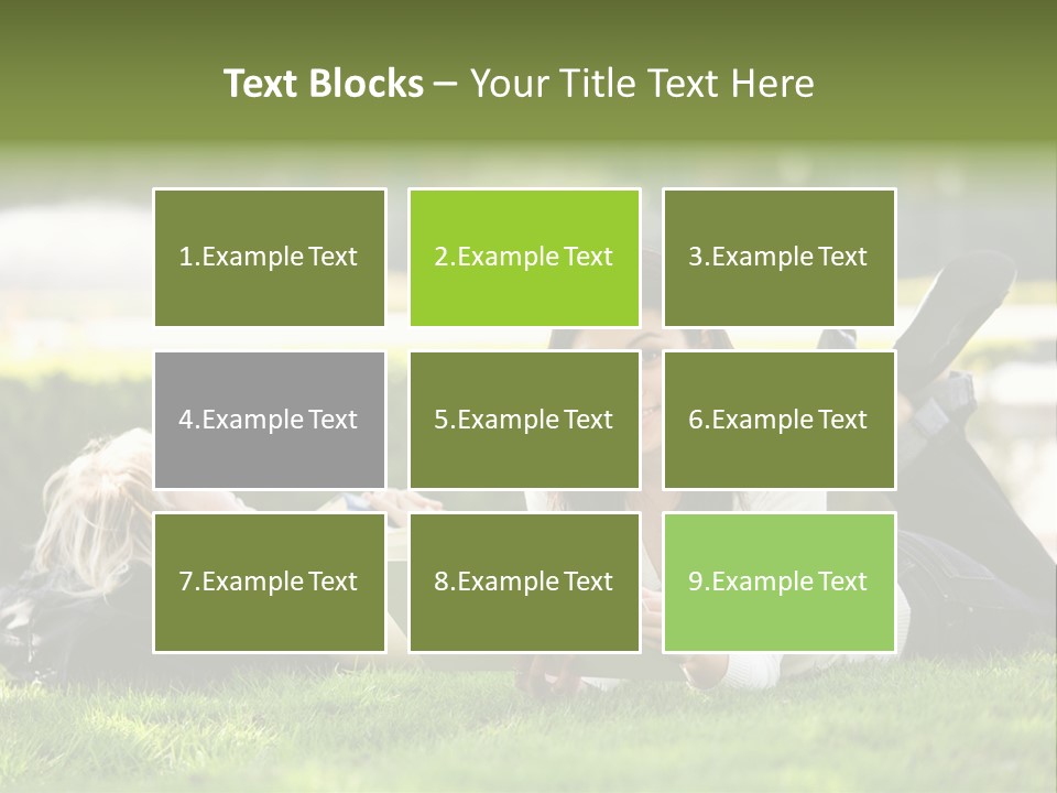 Flower In Water. Creanive Bubbles. White Background PowerPoint Template