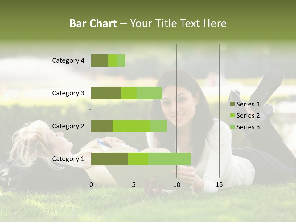 Flower In Water. Creanive Bubbles. White Background PowerPoint Template