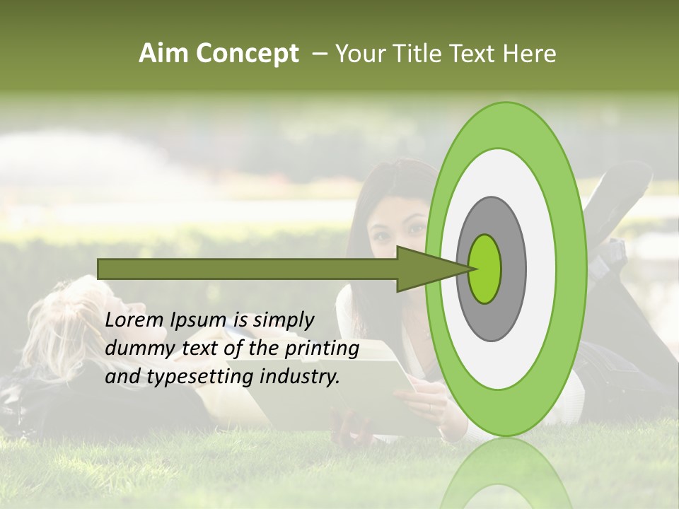 Flower In Water. Creanive Bubbles. White Background PowerPoint Template