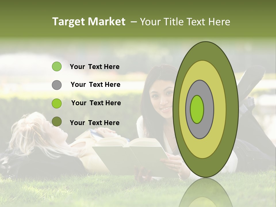 Flower In Water. Creanive Bubbles. White Background PowerPoint Template