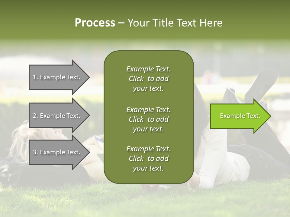 Flower In Water. Creanive Bubbles. White Background PowerPoint Template