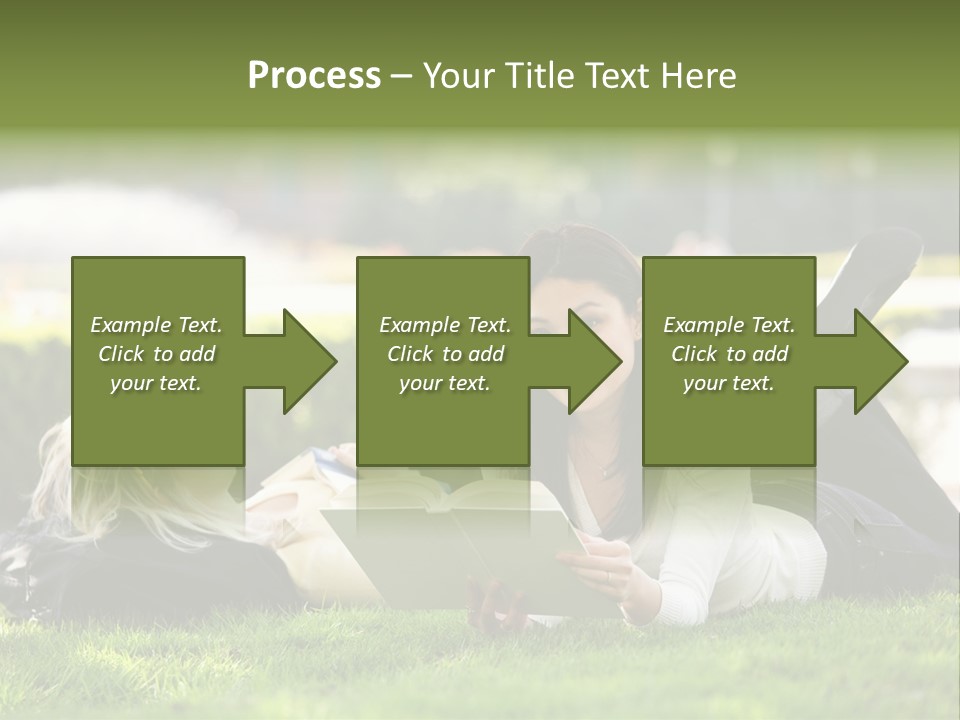 Flower In Water. Creanive Bubbles. White Background PowerPoint Template