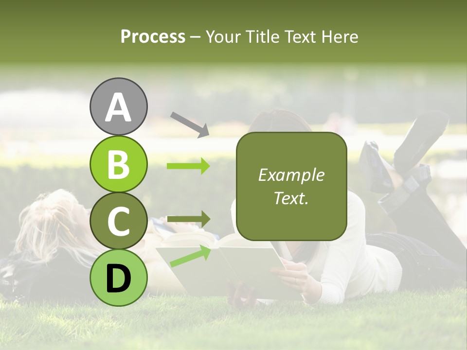 Flower In Water. Creanive Bubbles. White Background PowerPoint Template