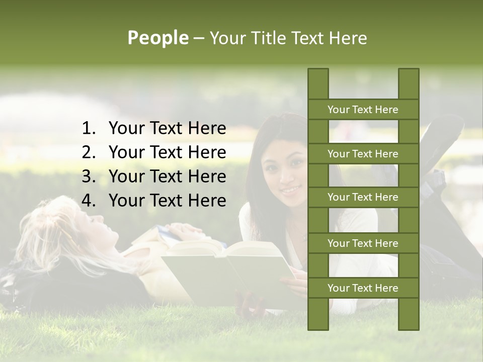 Flower In Water. Creanive Bubbles. White Background PowerPoint Template