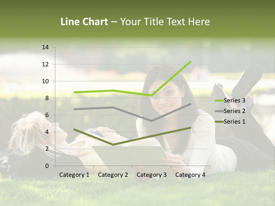 Flower In Water. Creanive Bubbles. White Background PowerPoint Template