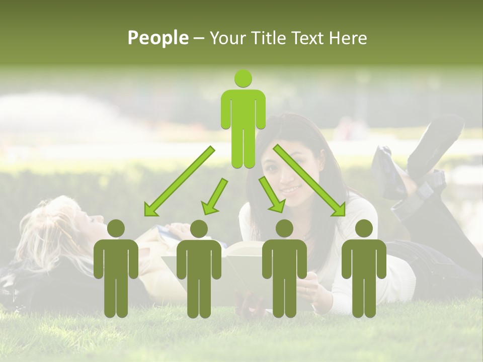 Flower In Water. Creanive Bubbles. White Background PowerPoint Template