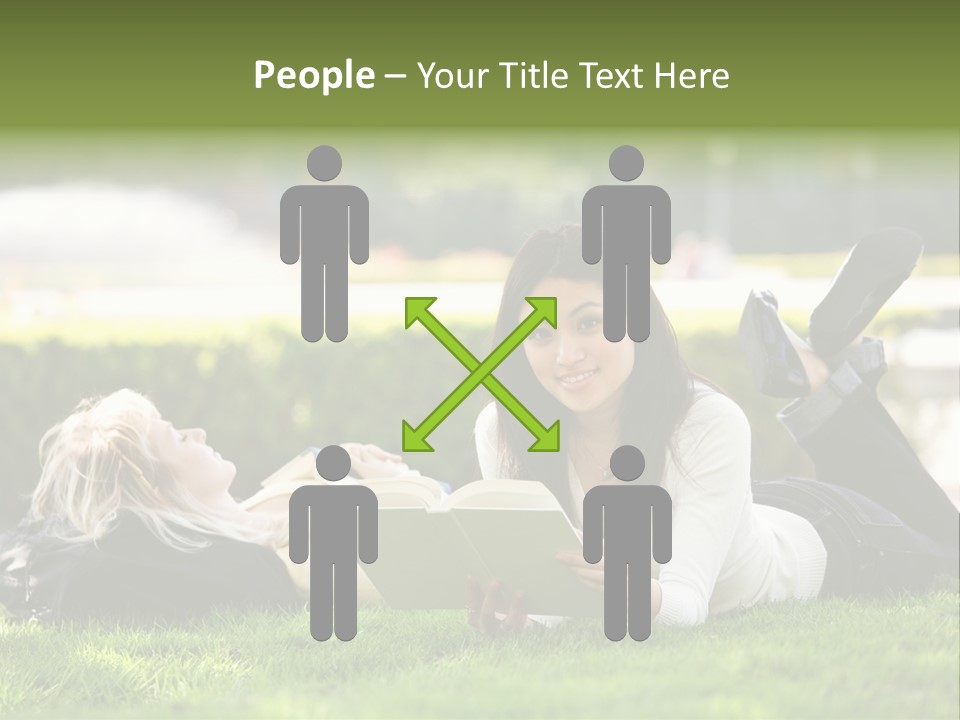 Flower In Water. Creanive Bubbles. White Background PowerPoint Template