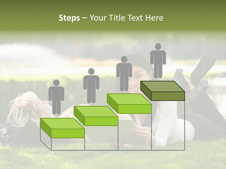 Flower In Water. Creanive Bubbles. White Background PowerPoint Template