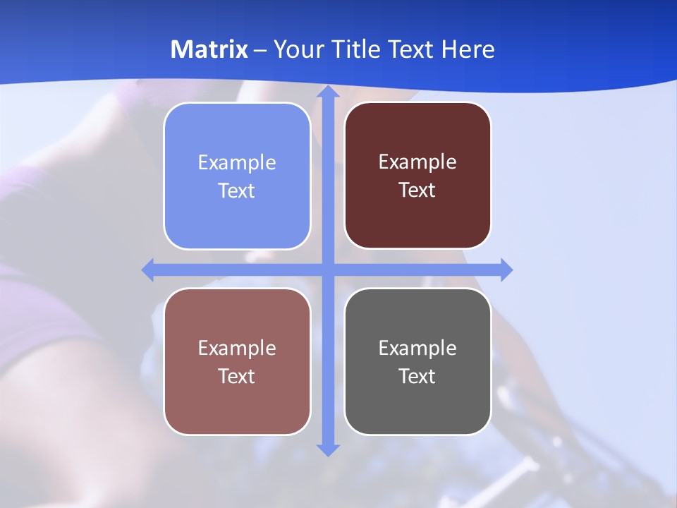 Woman On Bicycle PowerPoint Template