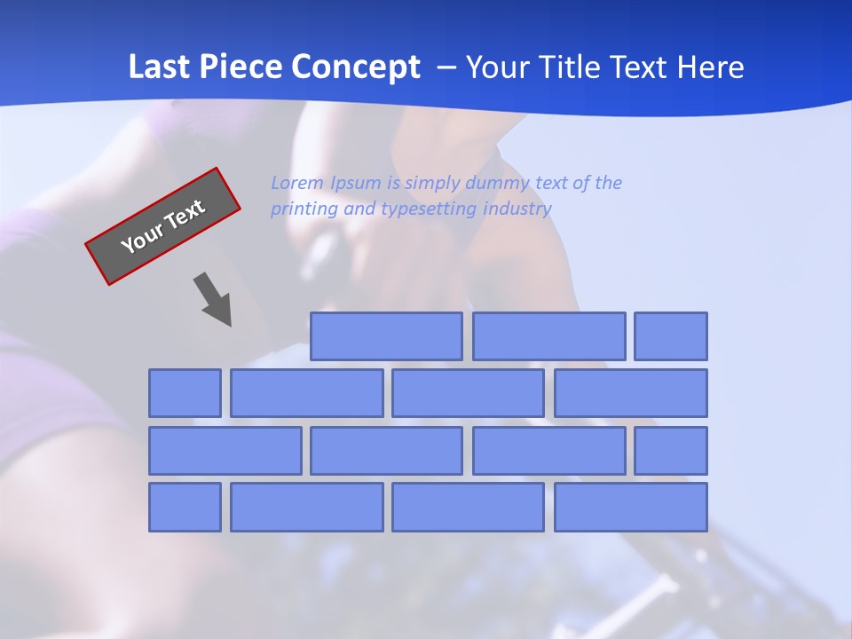 Woman On Bicycle PowerPoint Template