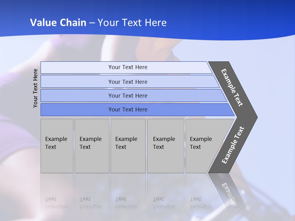 Woman On Bicycle PowerPoint Template