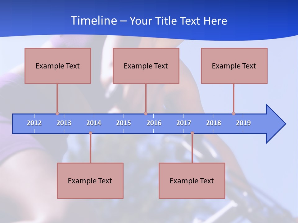 Woman On Bicycle PowerPoint Template