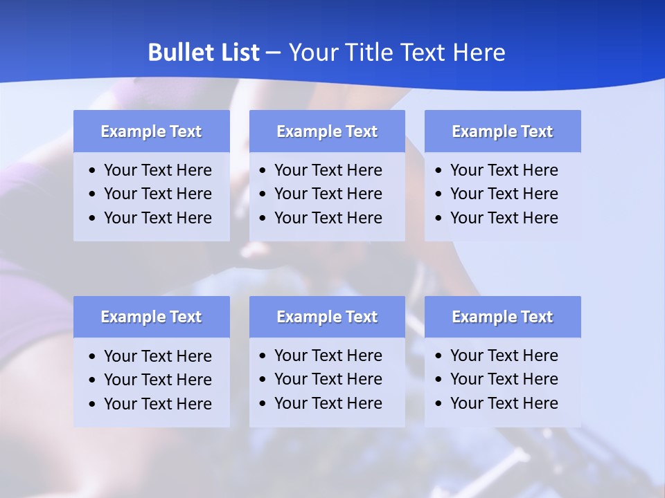 Woman On Bicycle PowerPoint Template