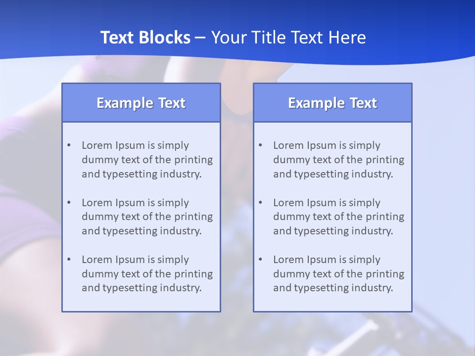 Woman On Bicycle PowerPoint Template