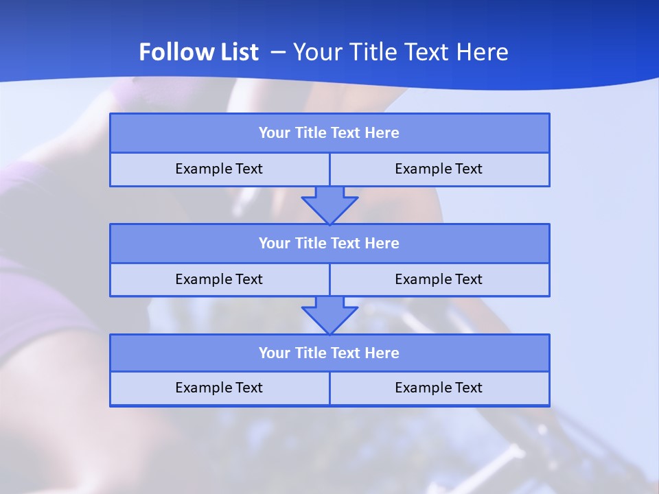 Woman On Bicycle PowerPoint Template