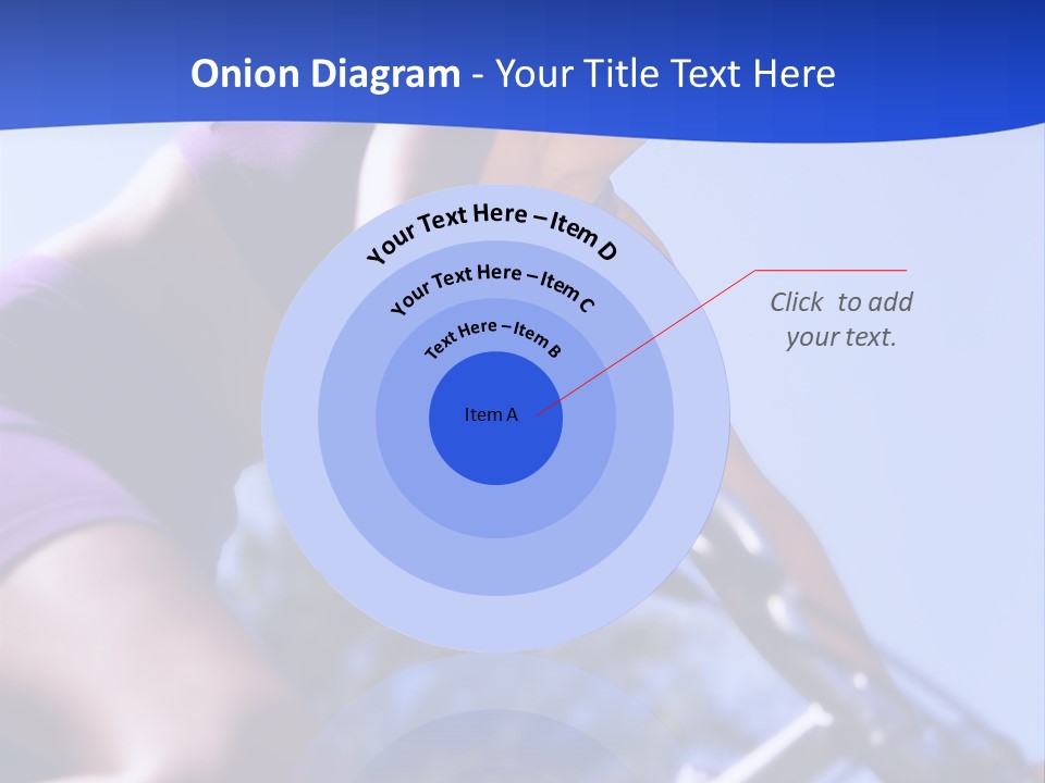 Woman On Bicycle PowerPoint Template