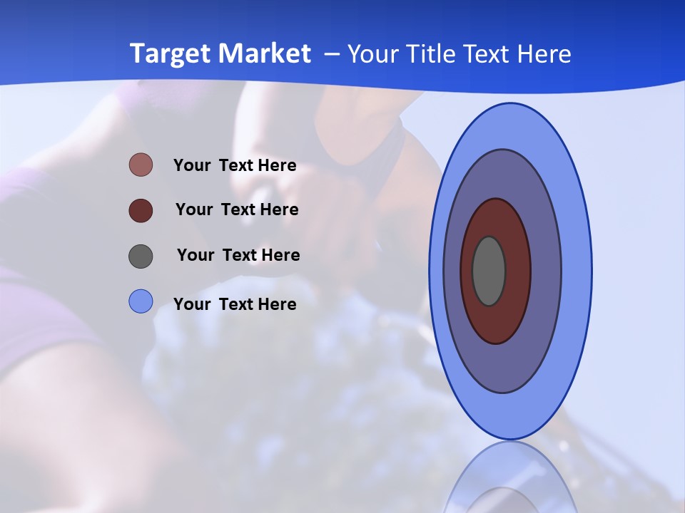 Woman On Bicycle PowerPoint Template