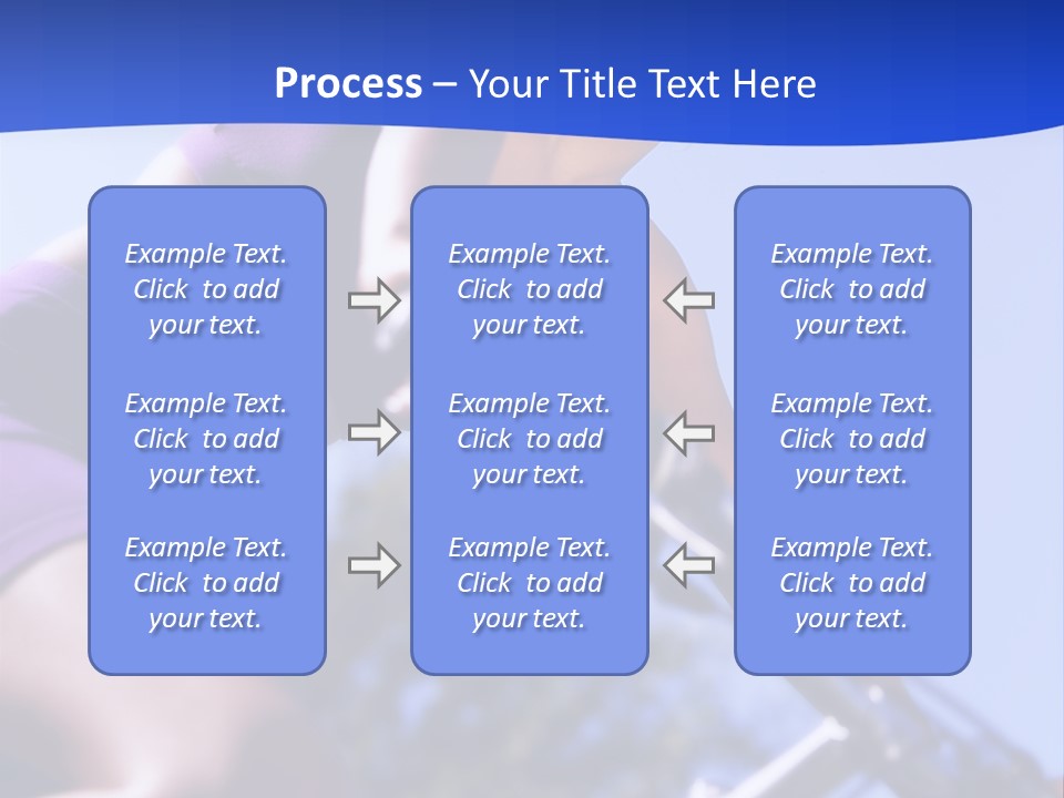 Woman On Bicycle PowerPoint Template