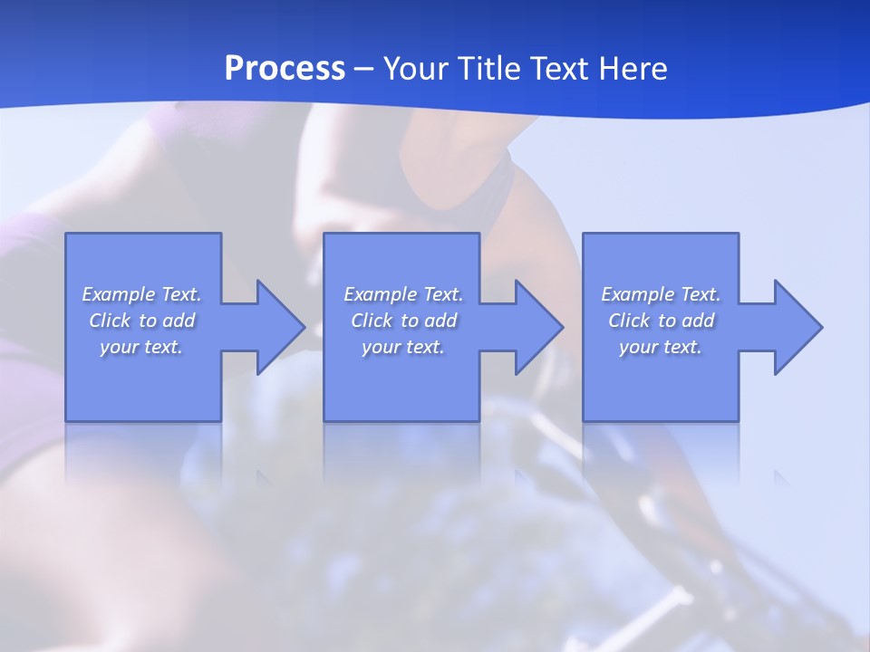 Woman On Bicycle PowerPoint Template